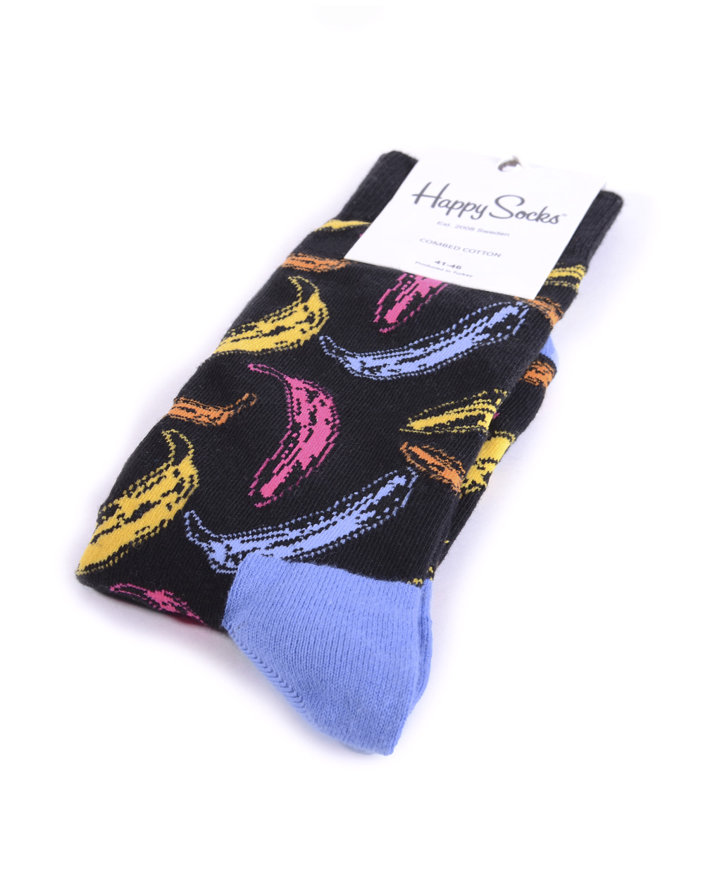 Носки Happy Socks Combed Cotton Banana Black отзывы