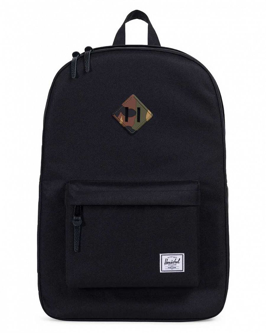 Рюкзак городской с карманом для 15 ноутбука Herschel Heritage Black Woodland отзывы