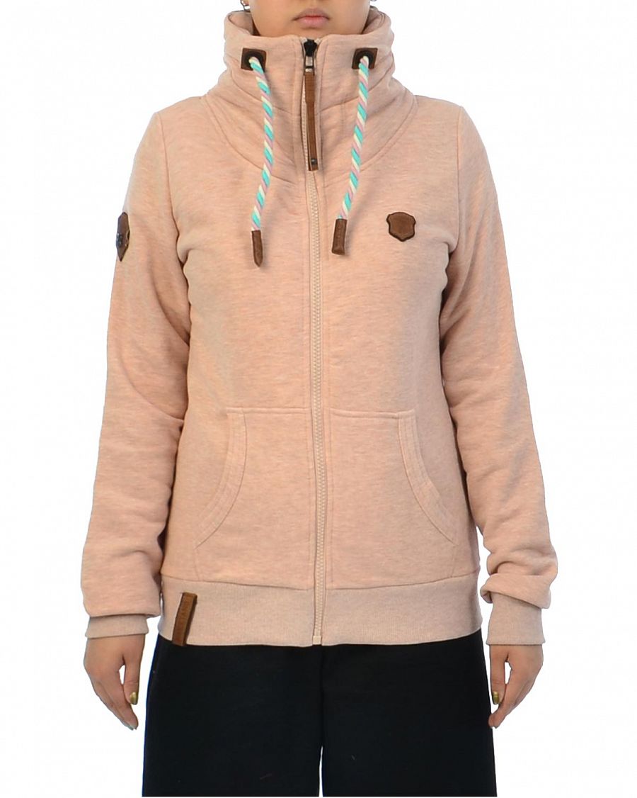 Толстовка женская на молнии с высоким воротом Naketano Monsterbumserin jeck Pastel Pink отзывы Толстовка женская на молнии с высоким воротом Naketano Monsterbumserin jeck Pastel Pink отзывы