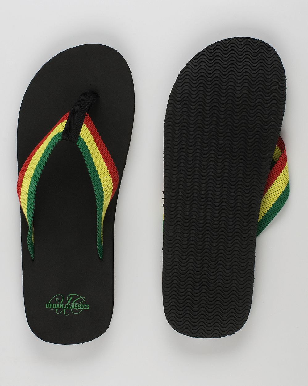 Шлепанцы Германия Urban Classics Flip Flops Black/rasta отзывы