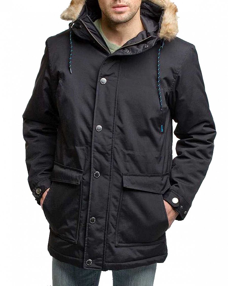 Парка мужская утепленная водоотталкивающая Германия Iriedaily City Arctic Parka Black отзывы