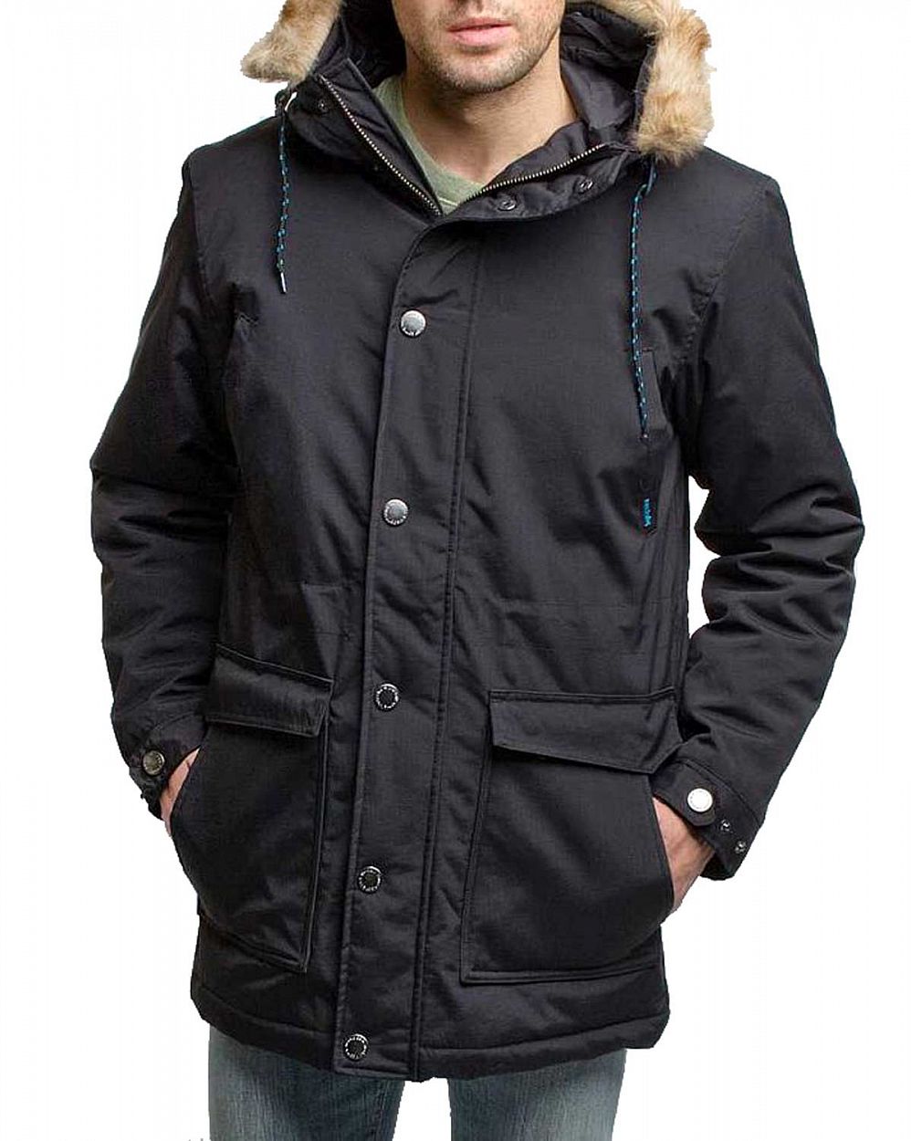 Парка мужская утепленная водоотталкивающая Германия Iriedaily City Arctic Parka Black отзывы