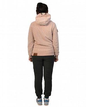 Толстовка женская с капюшоном Naketano Put the D on me II Dusty Pink Mel Толстовка женская с капюшоном Naketano Put the D on me II Dusty Pink Mel