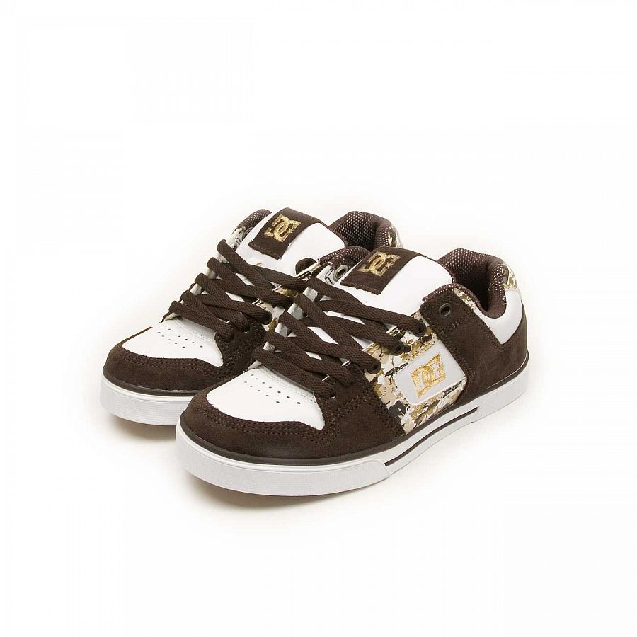 Кеды женские DC Shoes Pure White Dark Choco отзывы