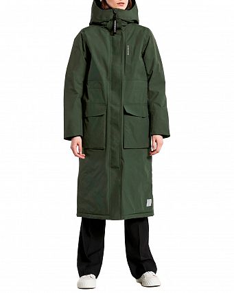 Парка женская зимняя водонепроницаемая Didriksons Leya Long Green