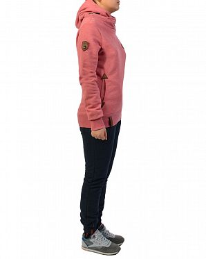 Толстовка женская с капюшоном Naketano Schickobello IV Foggy Rose Melange