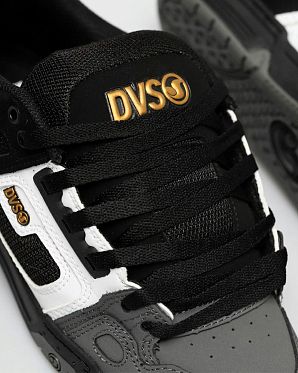 Кеды низкие мужские DVS COMANCHE Black White Charcoal Nubuk Кеды низкие мужские DVS COMANCHE Black White Charcoal Nubuk
