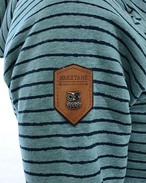 Толстовка женская с капюшоном на молнии Naketano Nasenhaarwickler Stormy Sea Melange