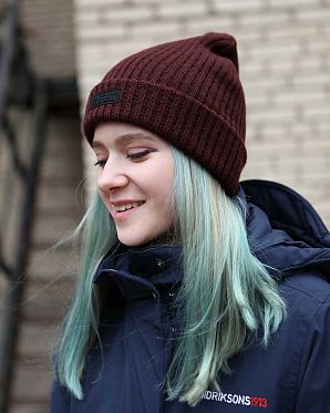 Шапка зимняя шерстяная с подворотом Didriksons 1913 Mason Navy Шапка зимняя шерстяная с подворотом Didriksons 1913 Mason Navy