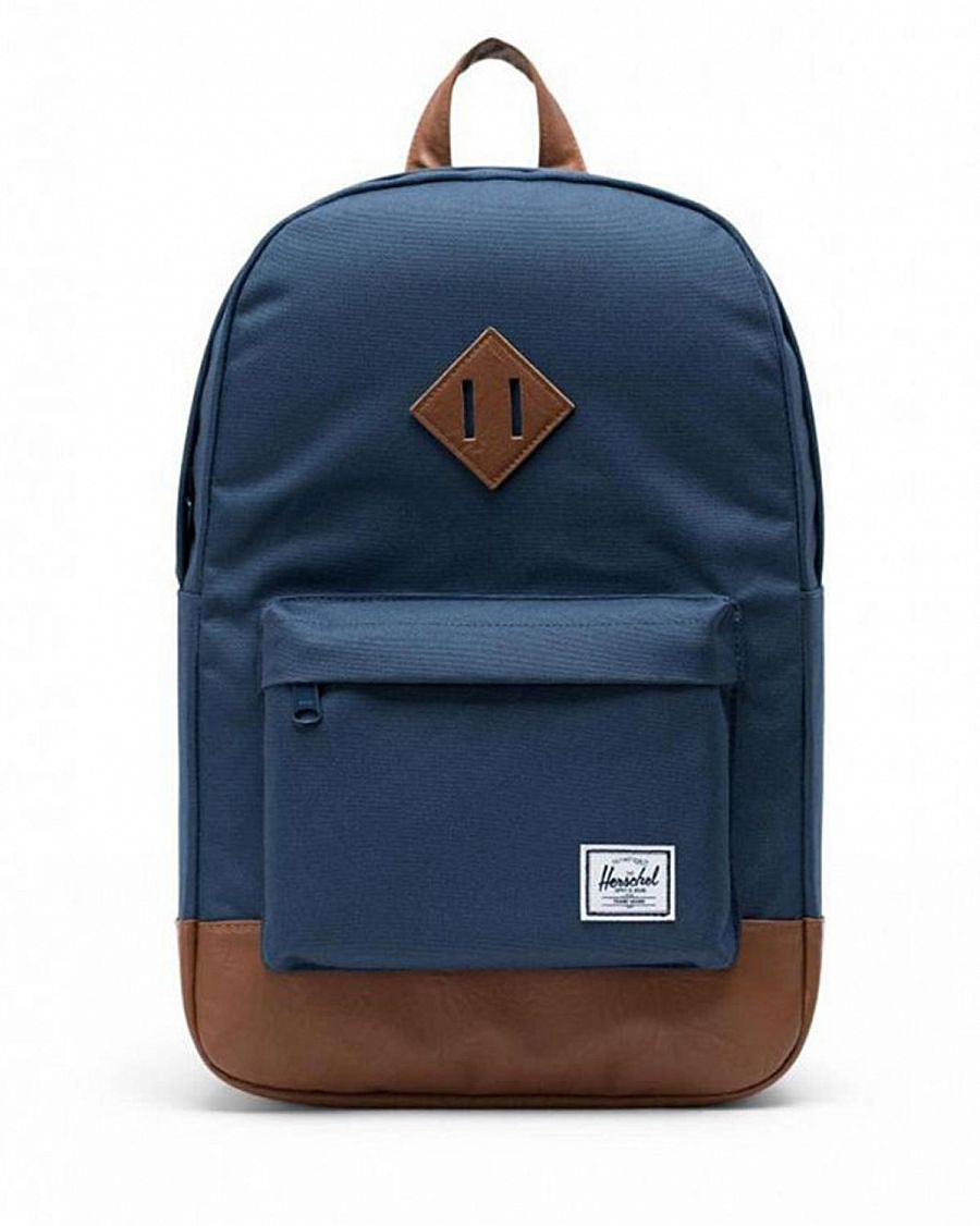 Рюкзак водоотталкивающий с отделом для 13 ноутбука Herschel Heritage Mid Navy Tan отзывы