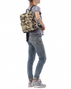 Рюкзак маленькй кожаный водонепроницаемый Obey Camo Brown Рюкзак маленькй кожаный водонепроницаемый Obey Camo Brown