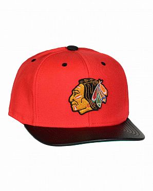 Бейсболка с прямым козырьком Mitchell and Ness Colt Chicago Blackhawks Red Бейсболка с прямым козырьком Mitchell and Ness Colt Chicago Blackhawks Red