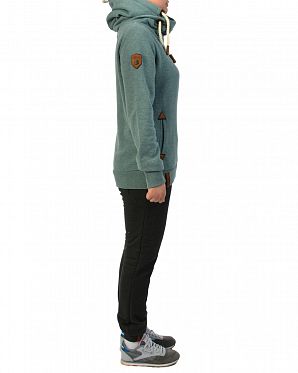 Толстовка женская с капюшоном Германия Naketano Darth Stormy Sea Mel Толстовка женская с капюшоном Германия Naketano Darth Stormy Sea Mel