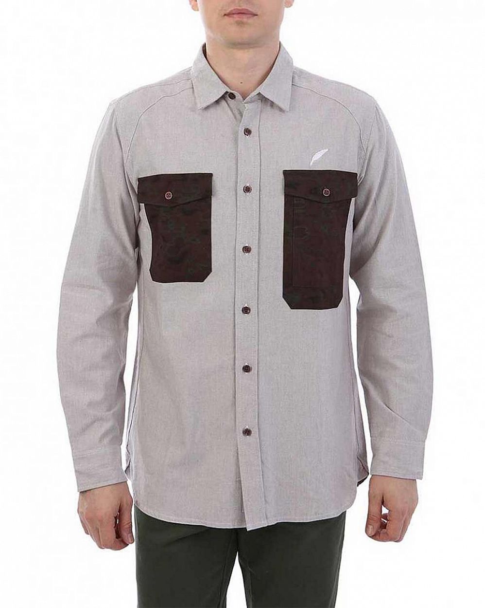Рубашка мужская с длинным рукавом Publish Brand USA Terry Brown отзывы