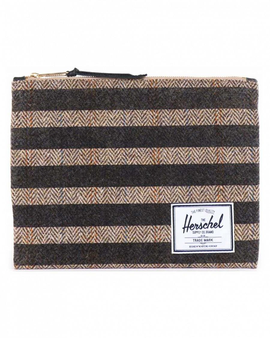 Клатч Herschel Network Extra Large Harris Tweed Black Stripe отзывы