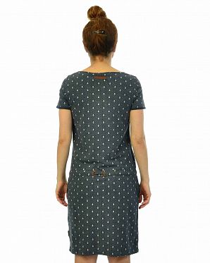 Платье женское короткий рукав и карманами Naketano El Majmuni Ankerdizzel Indigo Blue Платье женское короткий рукав и карманами Naketano El Majmuni Ankerdizzel Indigo Blue