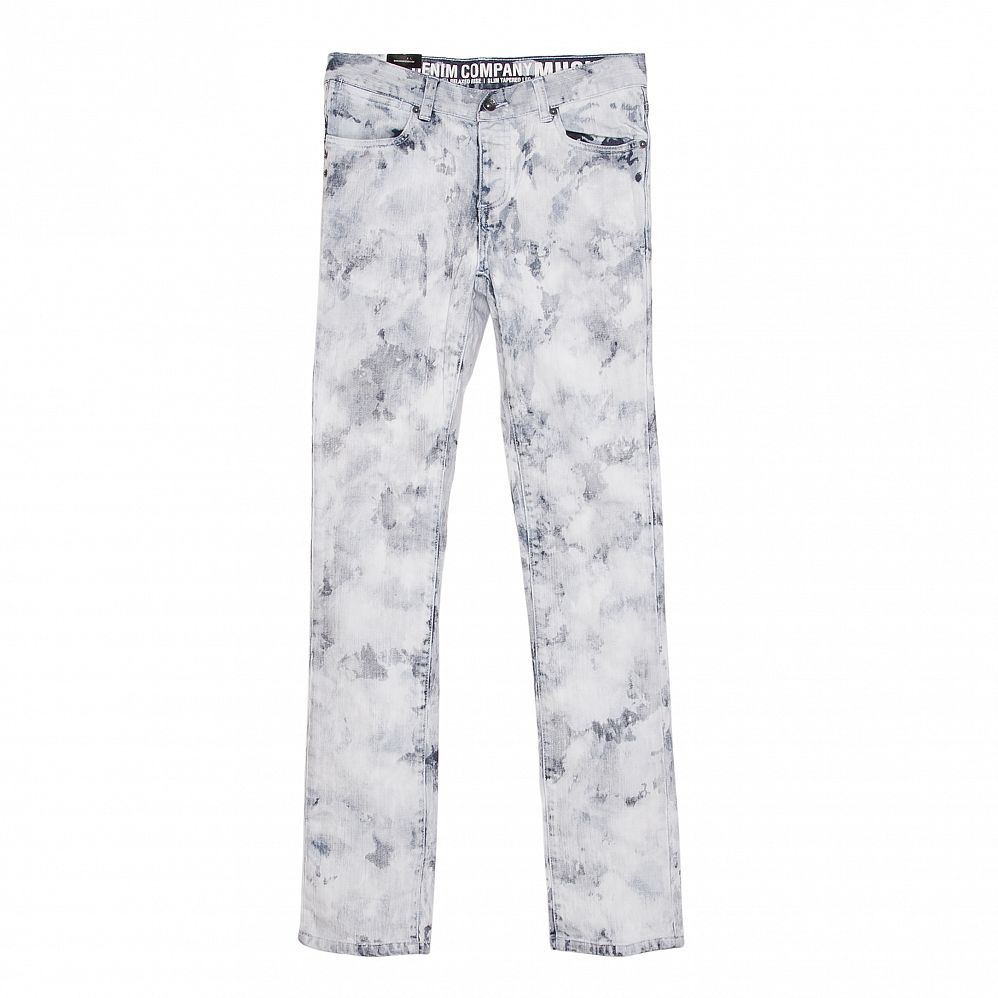 Джинсы мужские прямые Krew CM Bleached Black Denim Bleached Blue отзывы