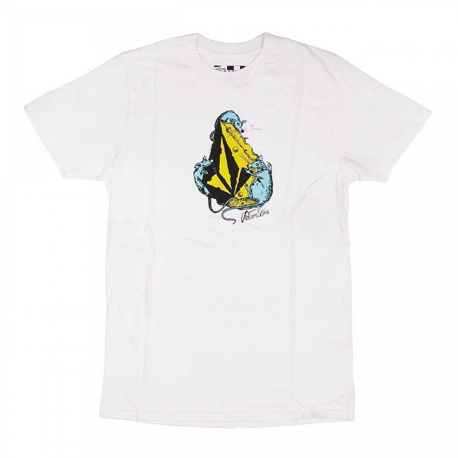 купить Футболка Volcom Fourth Stone SS Slim White в Москве купить Футболка Volcom Fourth Stone SS Slim White в Москве
