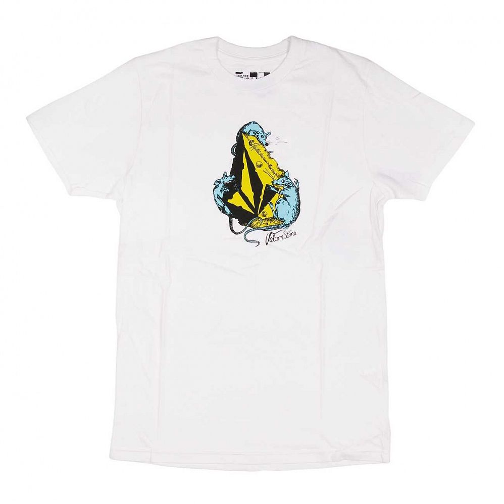 купить Футболка Volcom Fourth Stone SS Slim White в Москве купить Футболка Volcom Fourth Stone SS Slim White в Москве