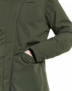 Демисезонная парка женская Didriksons Cajsa Green