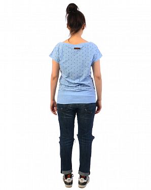 Футболка женская Naketano Wolle Ankerdizzel V Amazing Blue Melange