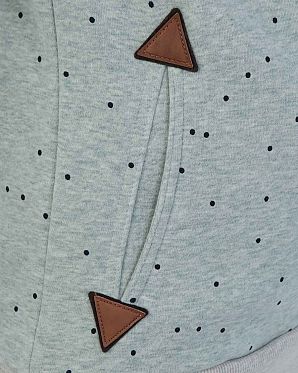 Толстовка женская с капюшоном Naketano Darthovic Pastel Blue Mel Feathers