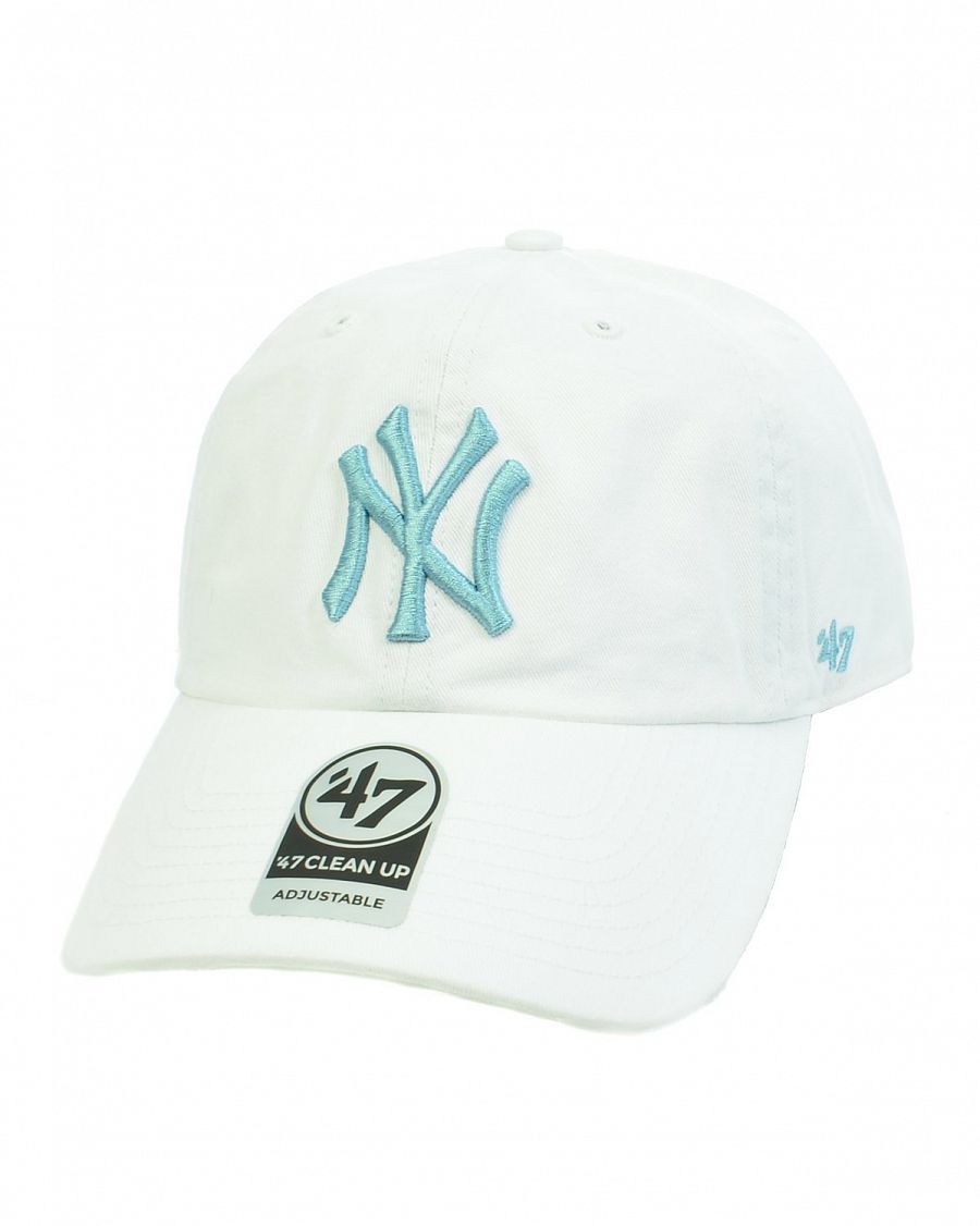 Бейсболка классическая с изогнутым козырьком '47 Brand Clean Up New York Yankees WHF White отзывы