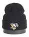 Шапка с подворотом '47 Brand NHL VPittsburgh Penguins Black