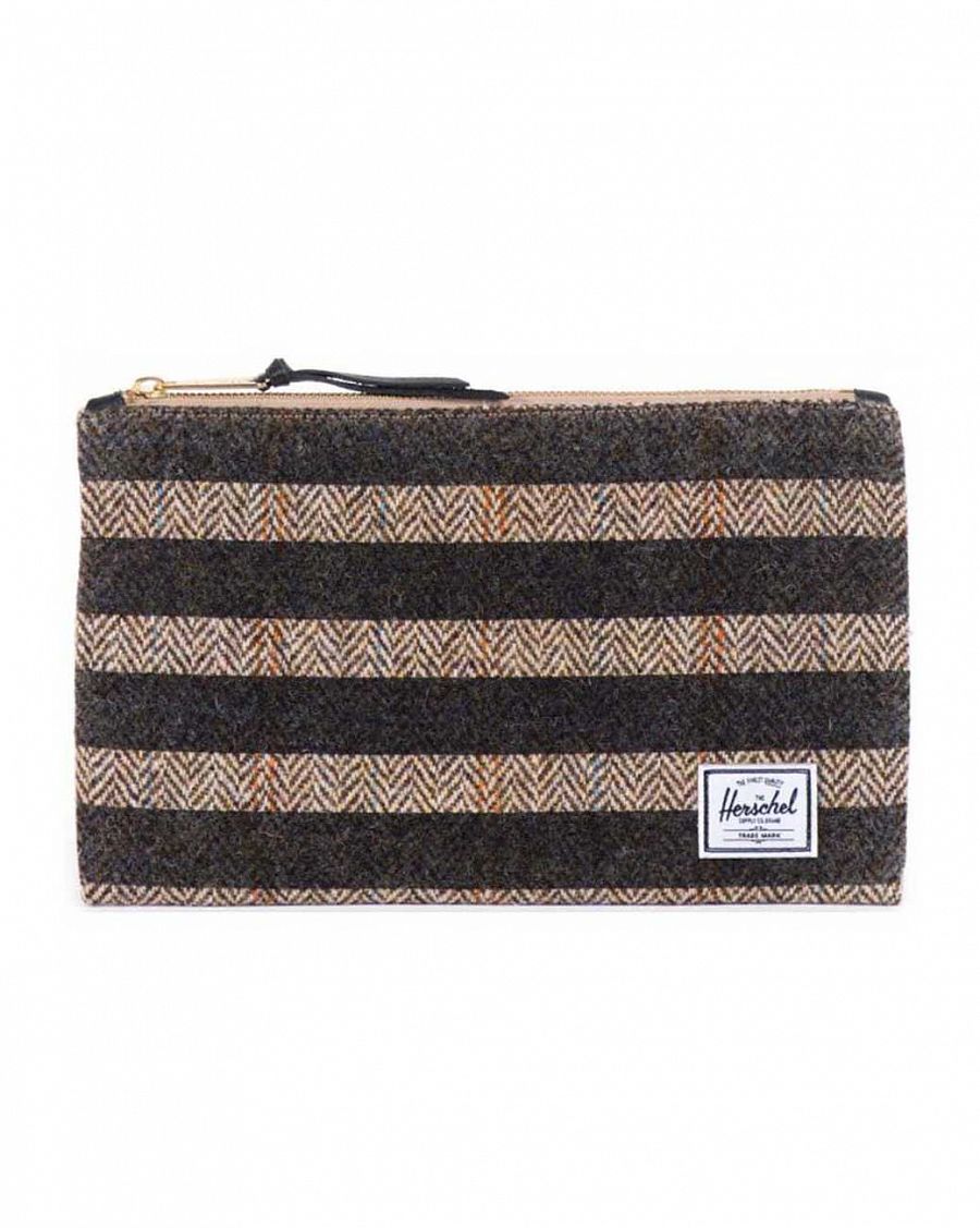 Клатч Herschel Network Medium Harris Tweed Black Stripe отзывы