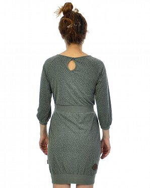 Платье женское длинным рукавом и карманами Naketano The End II Heritahe Dark Gray Melange Платье женское длинным рукавом и карманами Naketano The End II Heritahe Dark Gray Melange