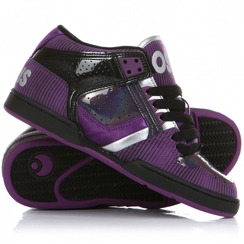 Кеды низкие женские Osiris South Bronx Girls Black/Purple/Silver отзывы