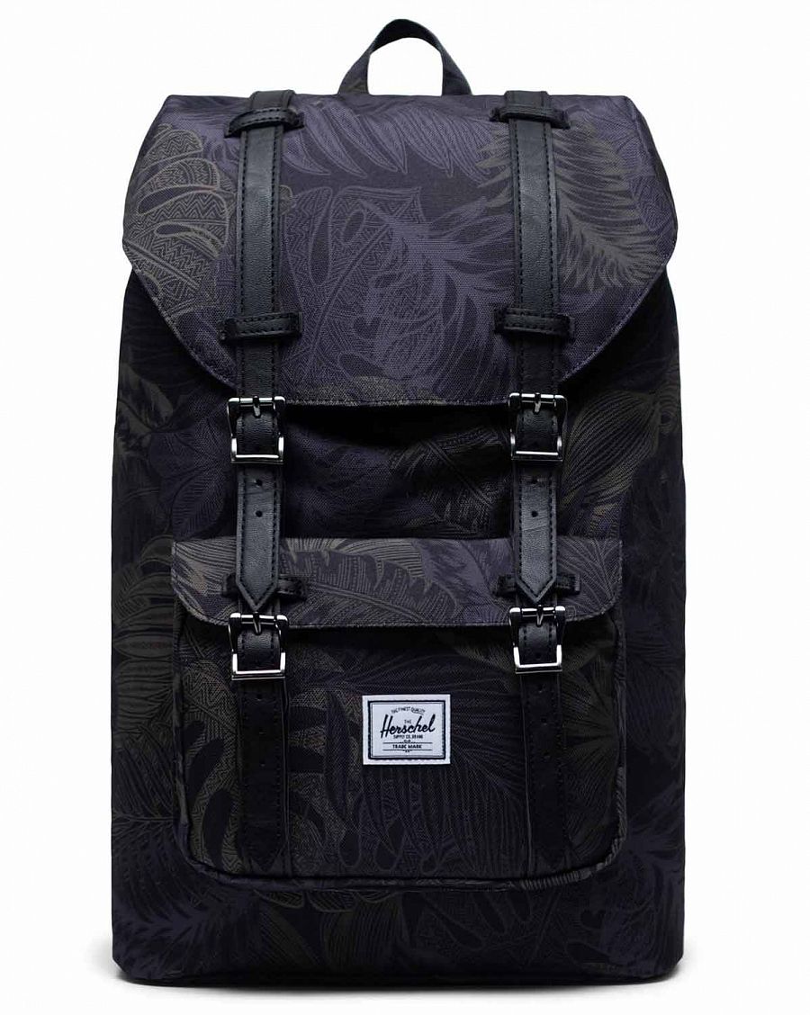 Рюкзак городской с отделением для ноутбука 13 Herschel L. America Mid Dark Jungle отзывы