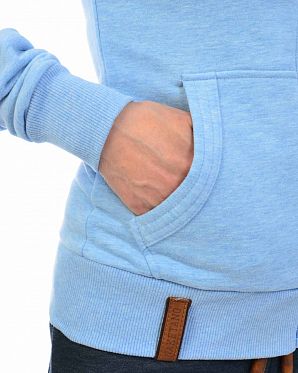 Толстовка женская на молнии с высоким воротом Naketano Monsterbumserin Amazing Blue mel