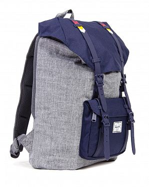 Рюкзак городской для ноутбука 13 дюймов Herschel L. America Mid RAVEN/CHEV Рюкзак городской для ноутбука 13 дюймов Herschel L. America Mid RAVEN/CHEV