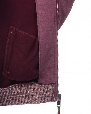 Толстовка мужская на молнии с капюшоном Naketano Muzzy Spitzbubi Bordeaux