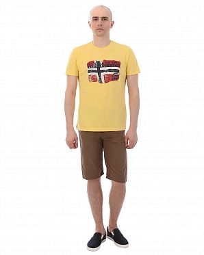 Футболка мужская Napapijri Seg Print Yellow Футболка мужская Napapijri Seg Print Yellow