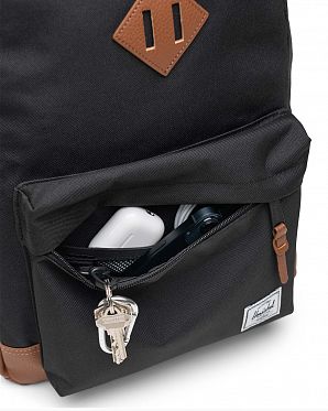 Рюкзак водоотталкивающий для 15 ноутбука Herschel Heritage ECO Black Tan Рюкзак водоотталкивающий для 15 ноутбука Herschel Heritage ECO Black Tan
