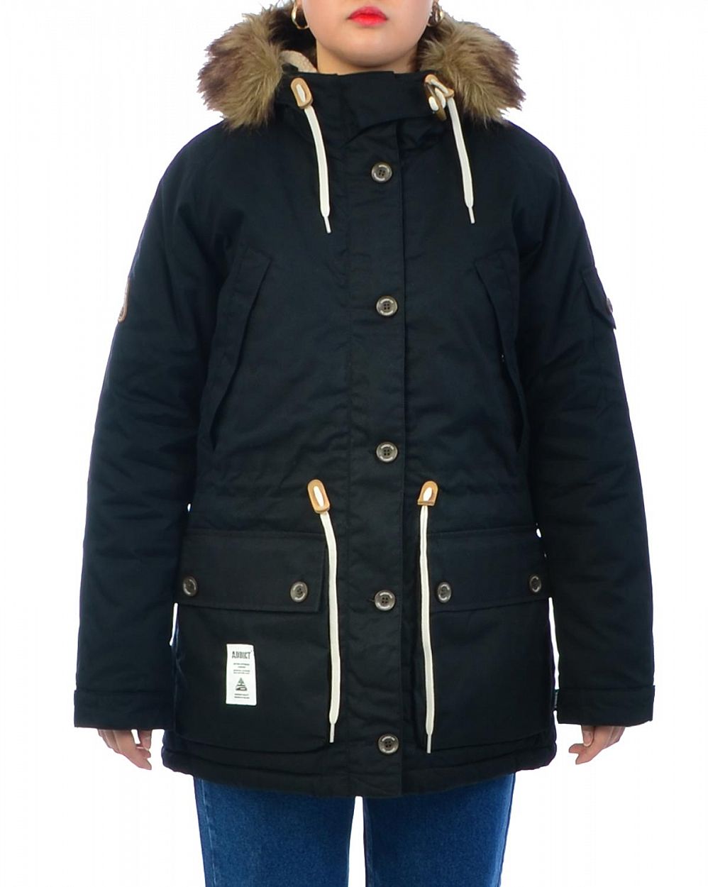 Парка женская зимняя водоотталкивающая Addict Expedition Parka Black отзывы