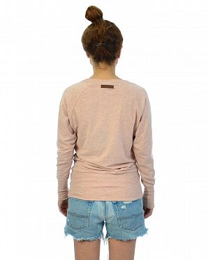 Толстовка легкая женская свитшот Naketano Groupie Pastel Pink Melange