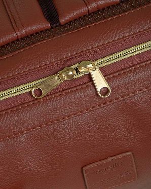 Рюкзак с двумя ручками кожаный малый Anello Burgandy