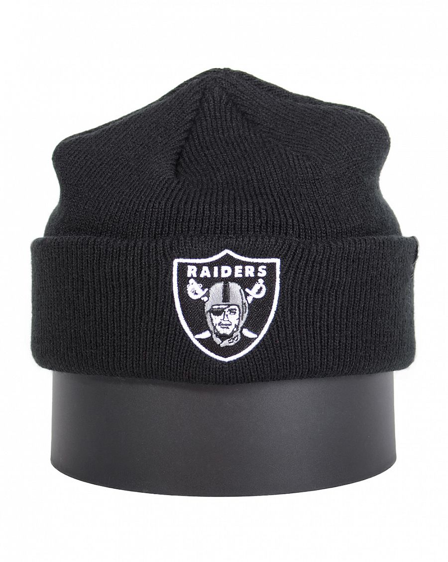 Шапка Бини с подворотом '47 Brand NFL Las Vegas Raiders Black отзывы