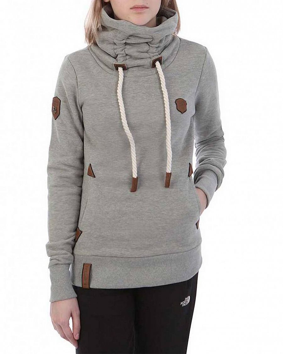 Толстовка женская с капюшоном Naketano Debilmit Stil V Gun Smoke Grey отзывы Толстовка женская с капюшоном Naketano Debilmit Stil V Gun Smoke Grey отзывы