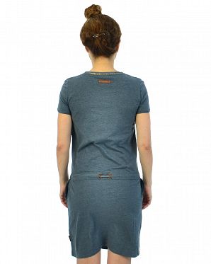 Платье женское короткий рукав Naketano Valla Billa II Dark Ash Melange Платье женское короткий рукав Naketano Valla Billa II Dark Ash Melange