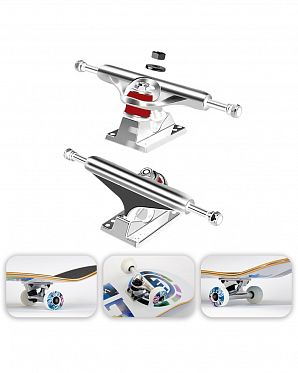 Скейтборд в Сборе Element 3 размер 8.25 (9 белый голубой 8.25)