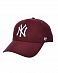 Бейсболка классическая с изогнутым козырьком '47 Brand MVP New York Yankees Dark Maroon отзывы