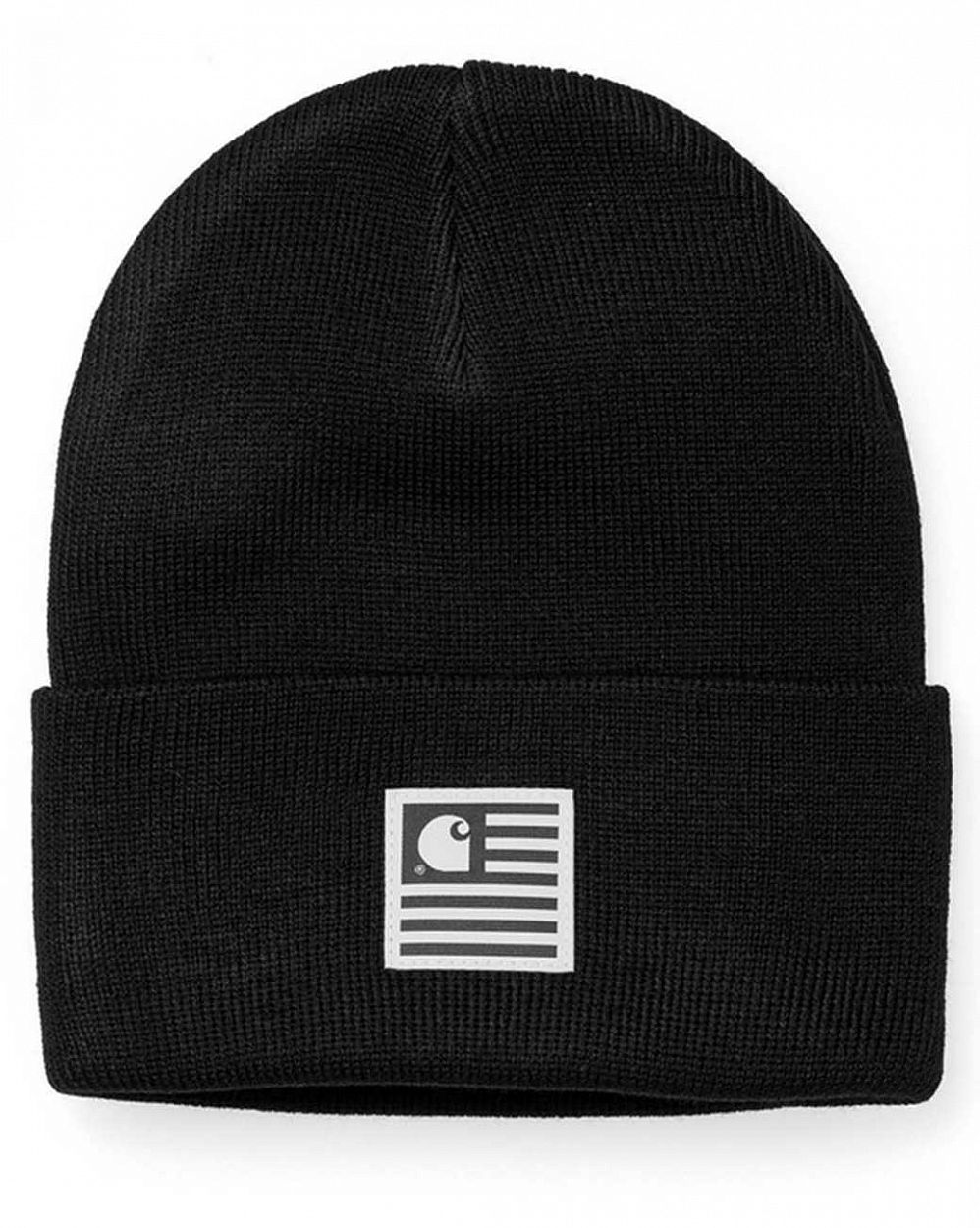 Шапка Carhartt WIP State Beanie Black отзывы