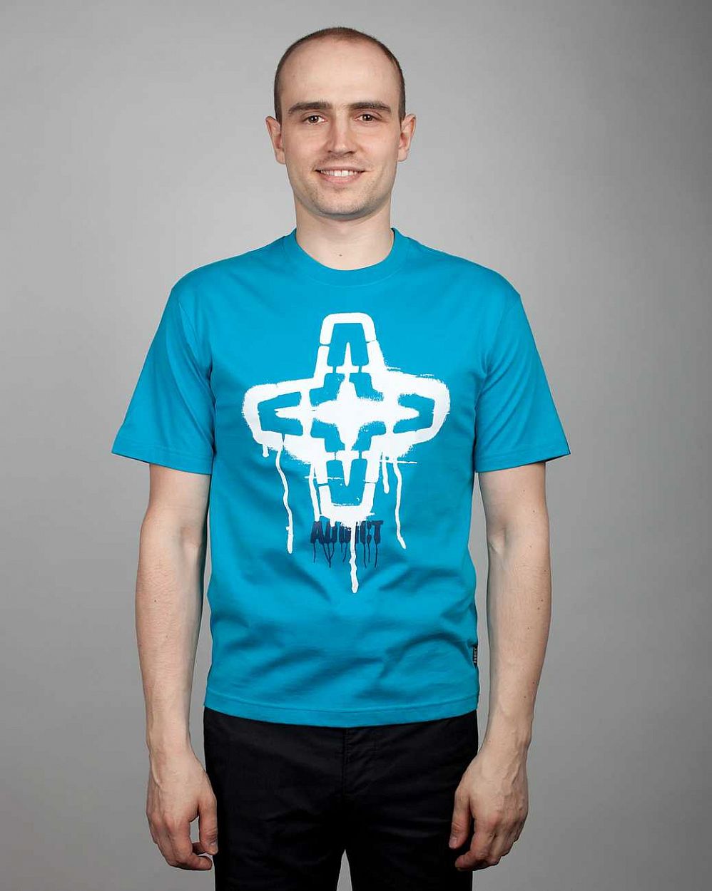 купить Футболка Addict Icon Stencil Tee Aqua в Москве купить Футболка Addict Icon Stencil Tee Aqua в Москве