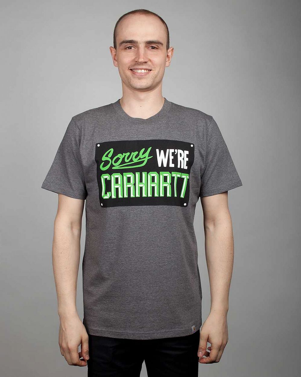 купить Футболка Carhartt S/S Sigh T-shirt Dark Grey Heather Multicolor в Москве купить Футболка Carhartt S/S Sigh T-shirt Dark Grey Heather Multicolor в Москве