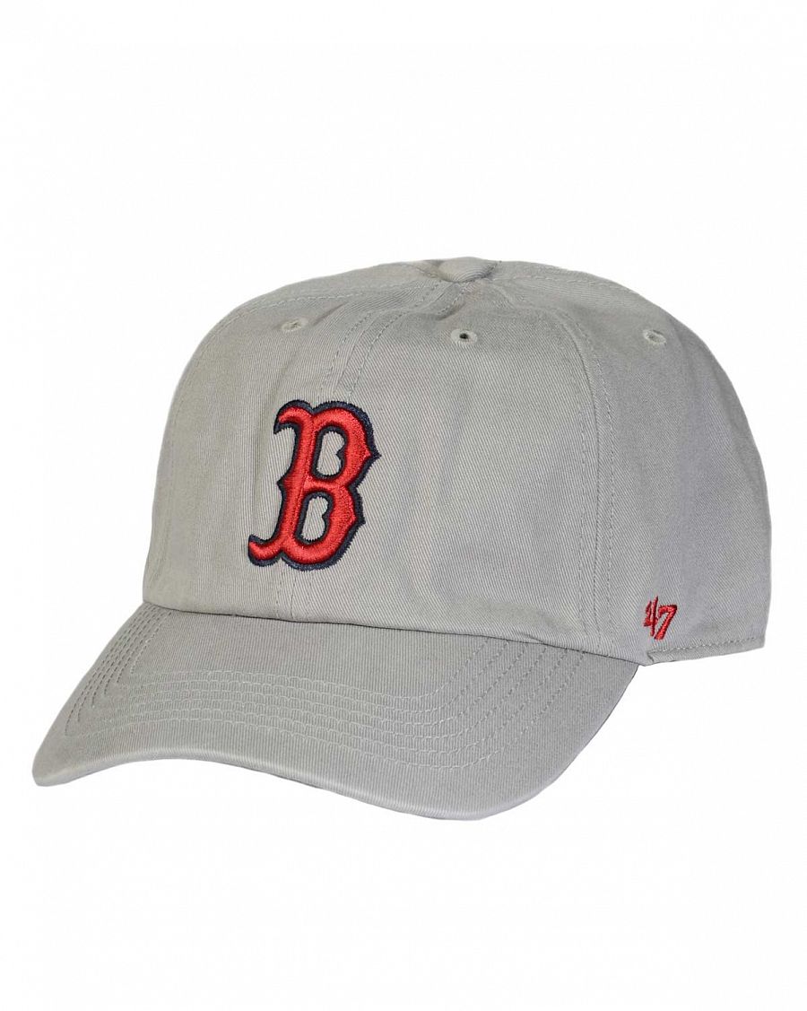 Бейсболка  '47 Brand Clean Up Red Sox Light Grey отзывы