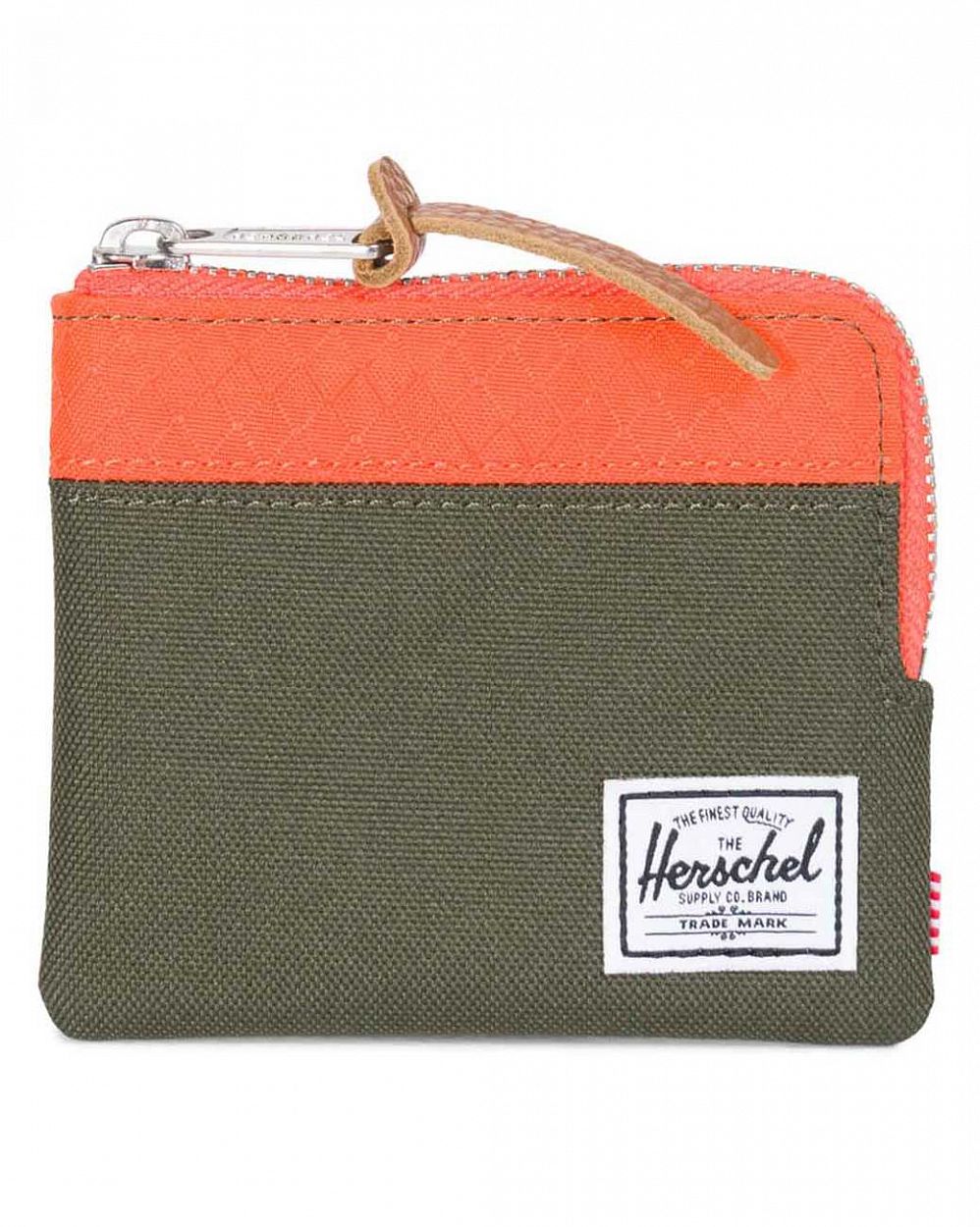 Кошелек на молнии и слотом для карт Herschel Johnny Forest Orange отзывы